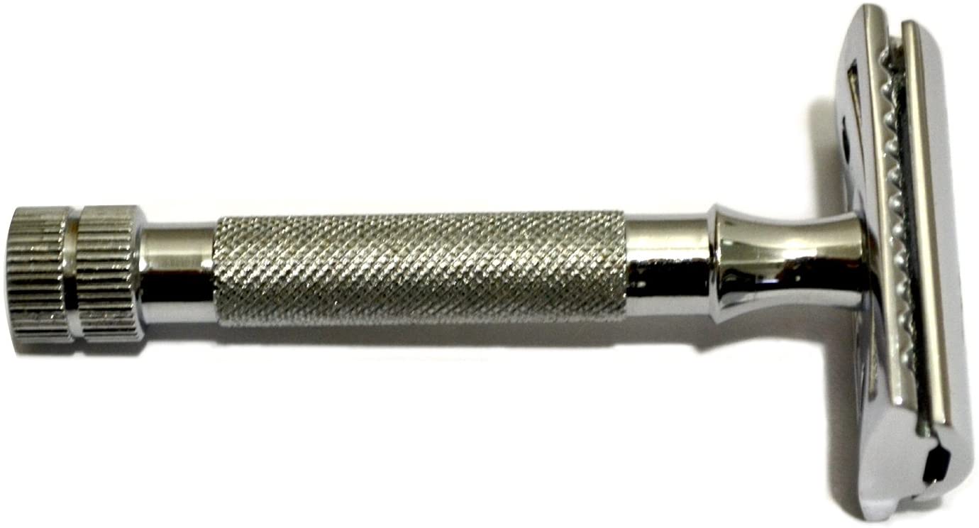 CS-202 Classic Samurai Short Handle Double Edge Safety Razor with 5 ...