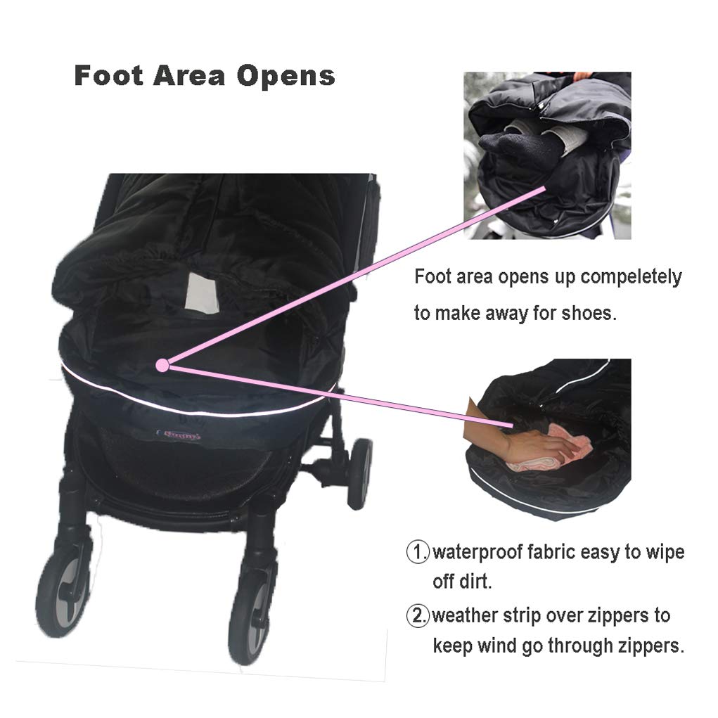 Anti-Kick Stroller Blanket,Toddler Stroller Universal Footmuff Cosy Toes Buggy Pushchair Sleeping Ba