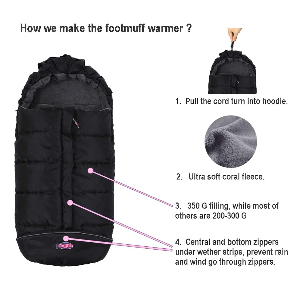 Anti-Kick Stroller Blanket,Toddler Stroller Universal Footmuff Cosy Toes Buggy Pushchair Sleeping Ba