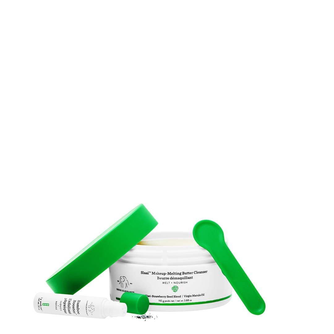 Drunk Elephant Slaai MakeupMelting Butter Cleanser and Bamboo Booster