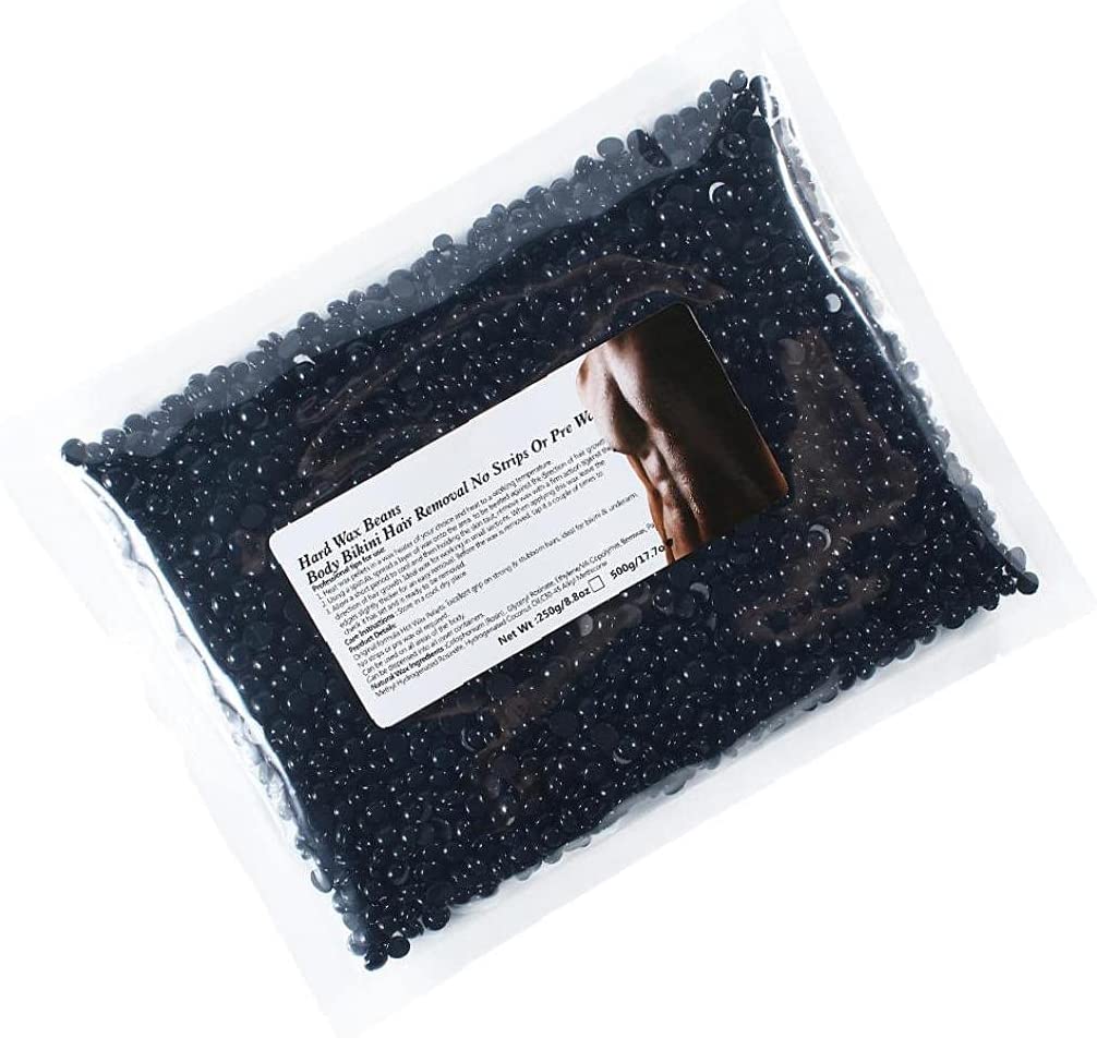 Liddy Wax Beans Body Hair Remover Depilatory Waxing Pellets Solid Film Beans Black 500g
