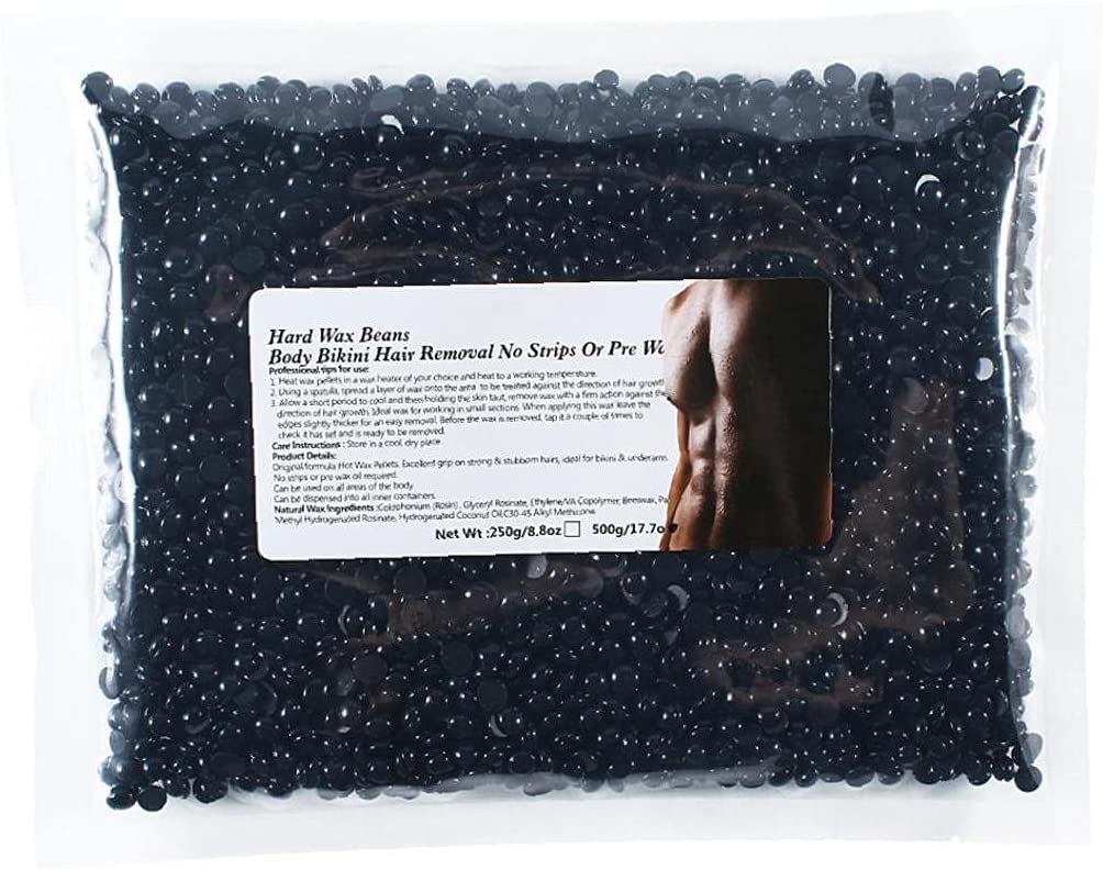 Liddy Wax Beans Body Hair Remover Depilatory Waxing Pellets Solid Film Beans Black 500g