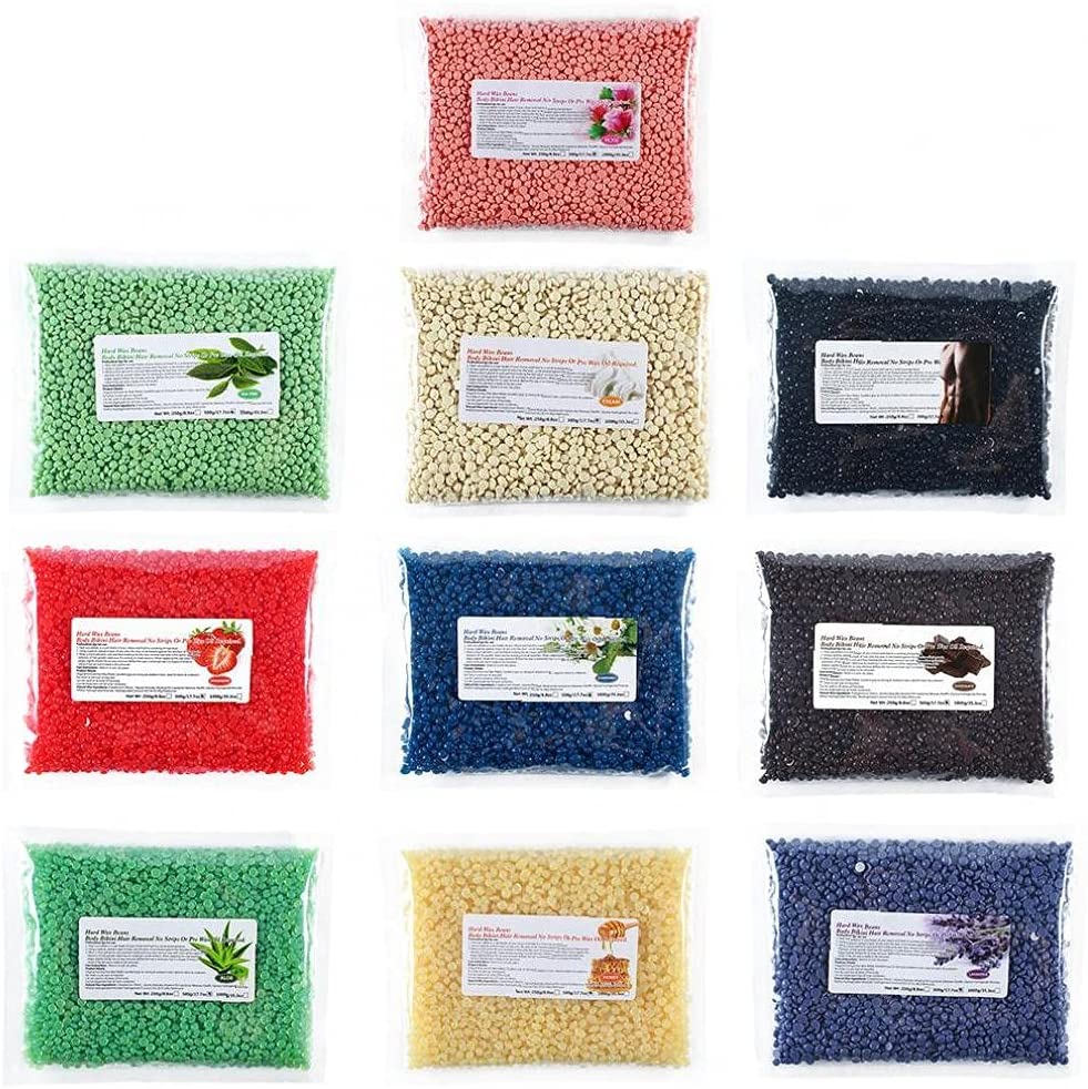 Liddy Wax Beans Body Hair Remover Depilatory Waxing Pellets Solid Film Beans Black 500g