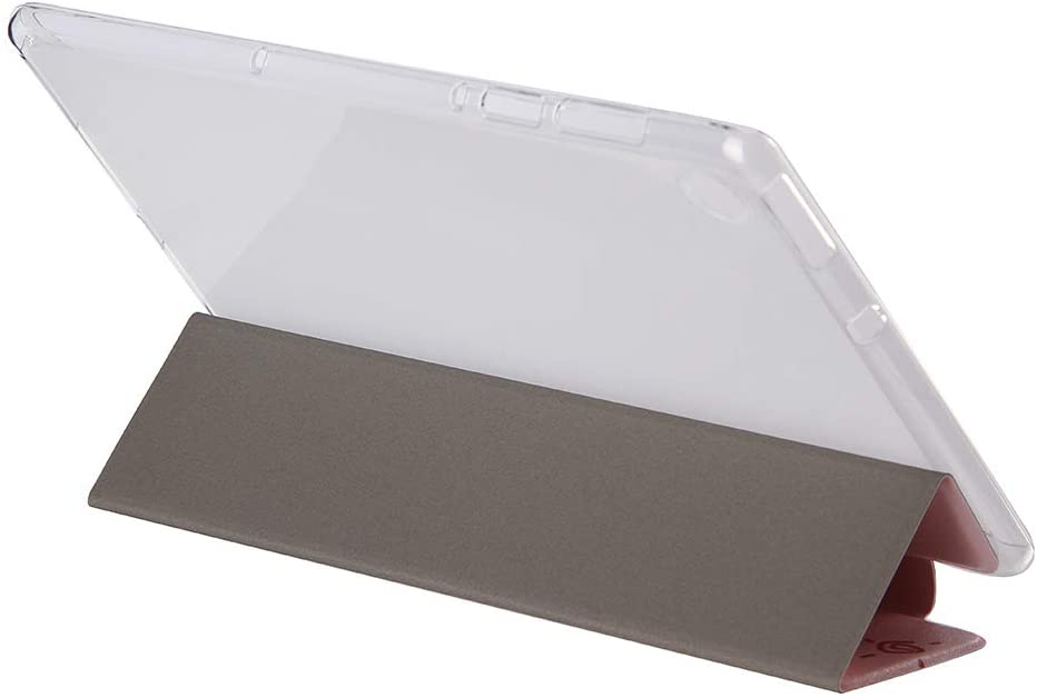 Herzzer Three Fold Leather Case for Huawei M10 FHD Plus,Slim Multi-Angle View Folio Stand Premium Co