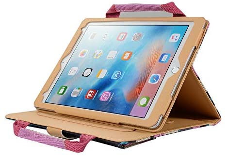 iPad Pro 11 Cover, TechCode Synthetic Leather Protective Case Travel Sleeve Multi-Angle Stand Cover 