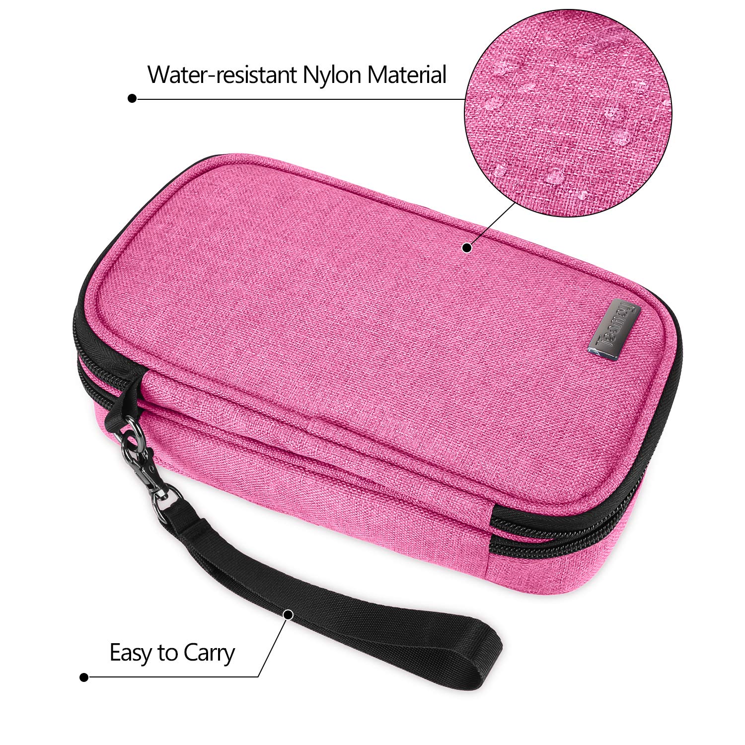 Teamoy Travel Makeup Brush Bag(up to 8.5