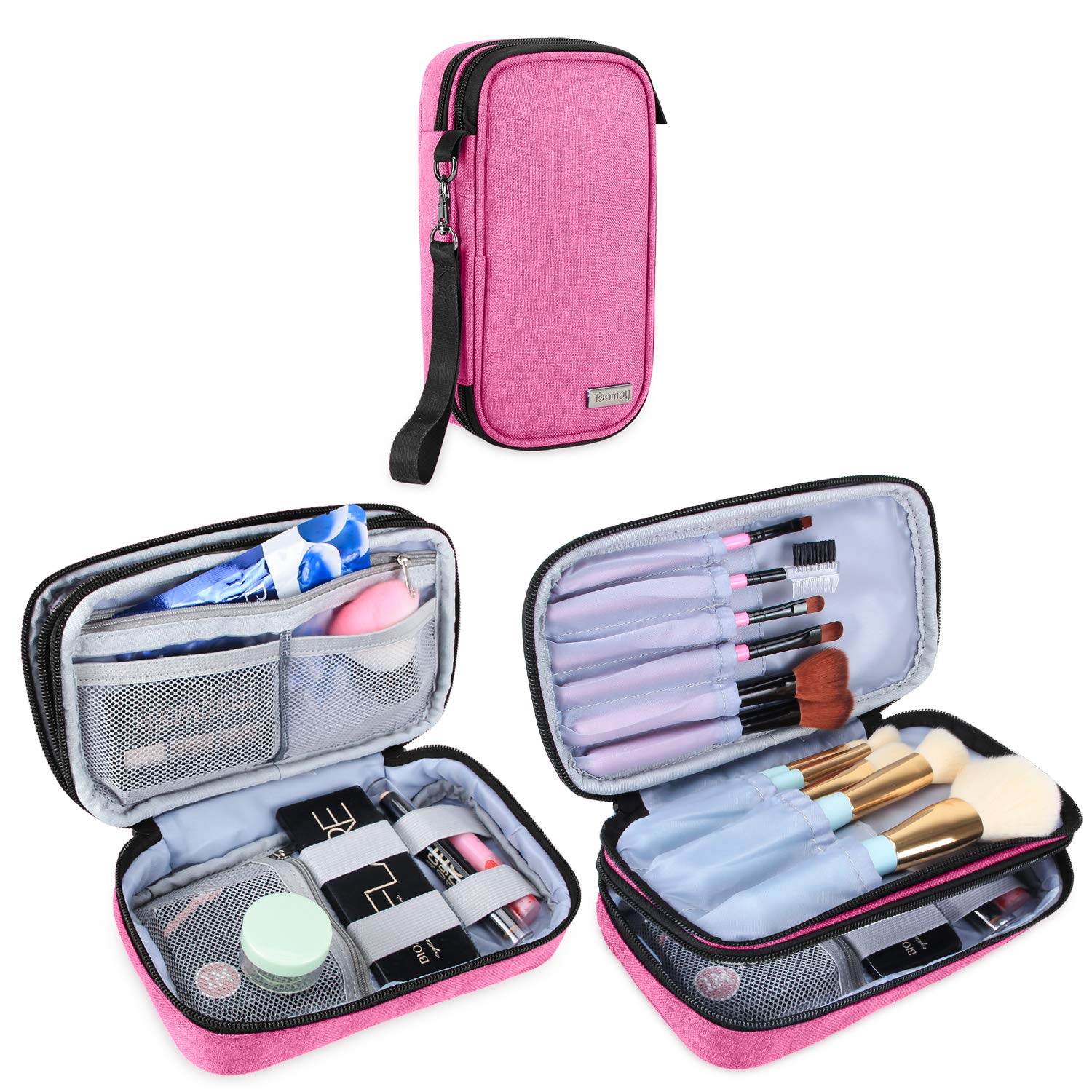 Teamoy Travel Makeup Brush Bag(up to 8.5