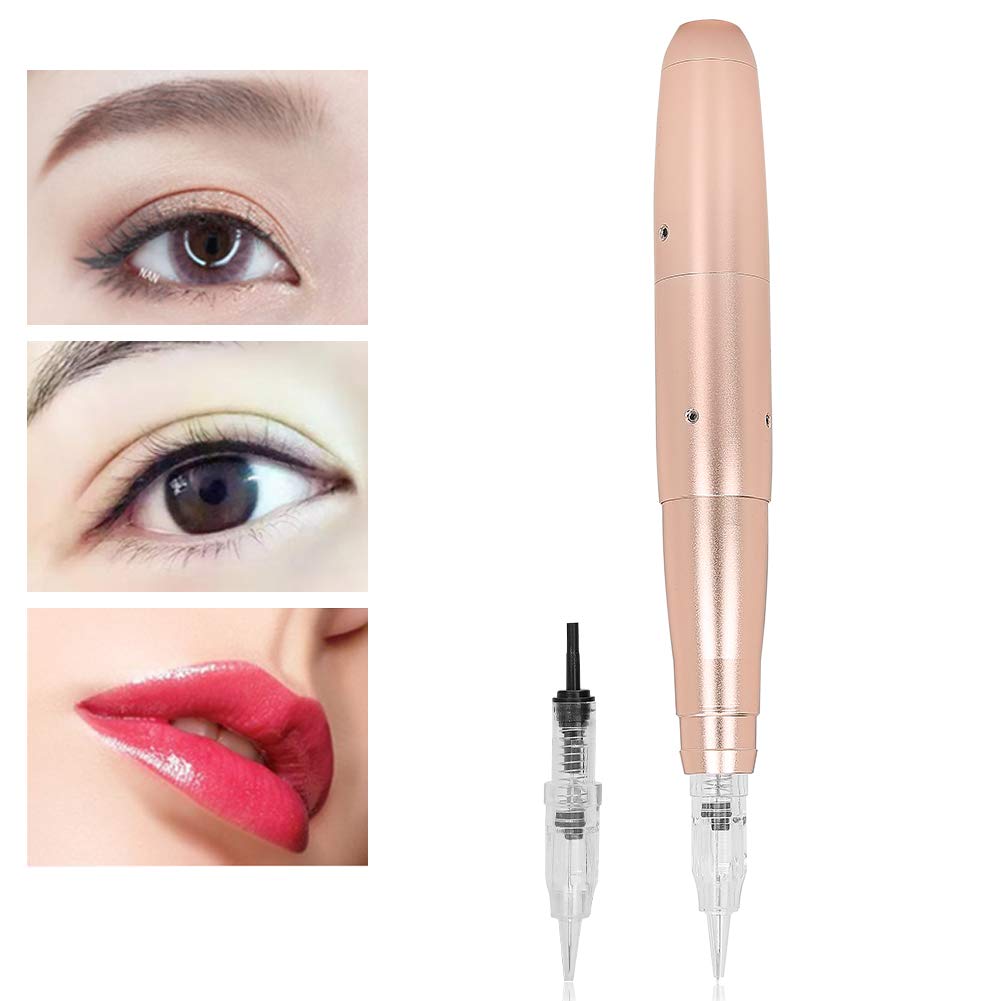 MultiFunctional Low Noise Microblading Machine, 12000RPM SemiPermanent Makeup Tattoo Pen, with Elect