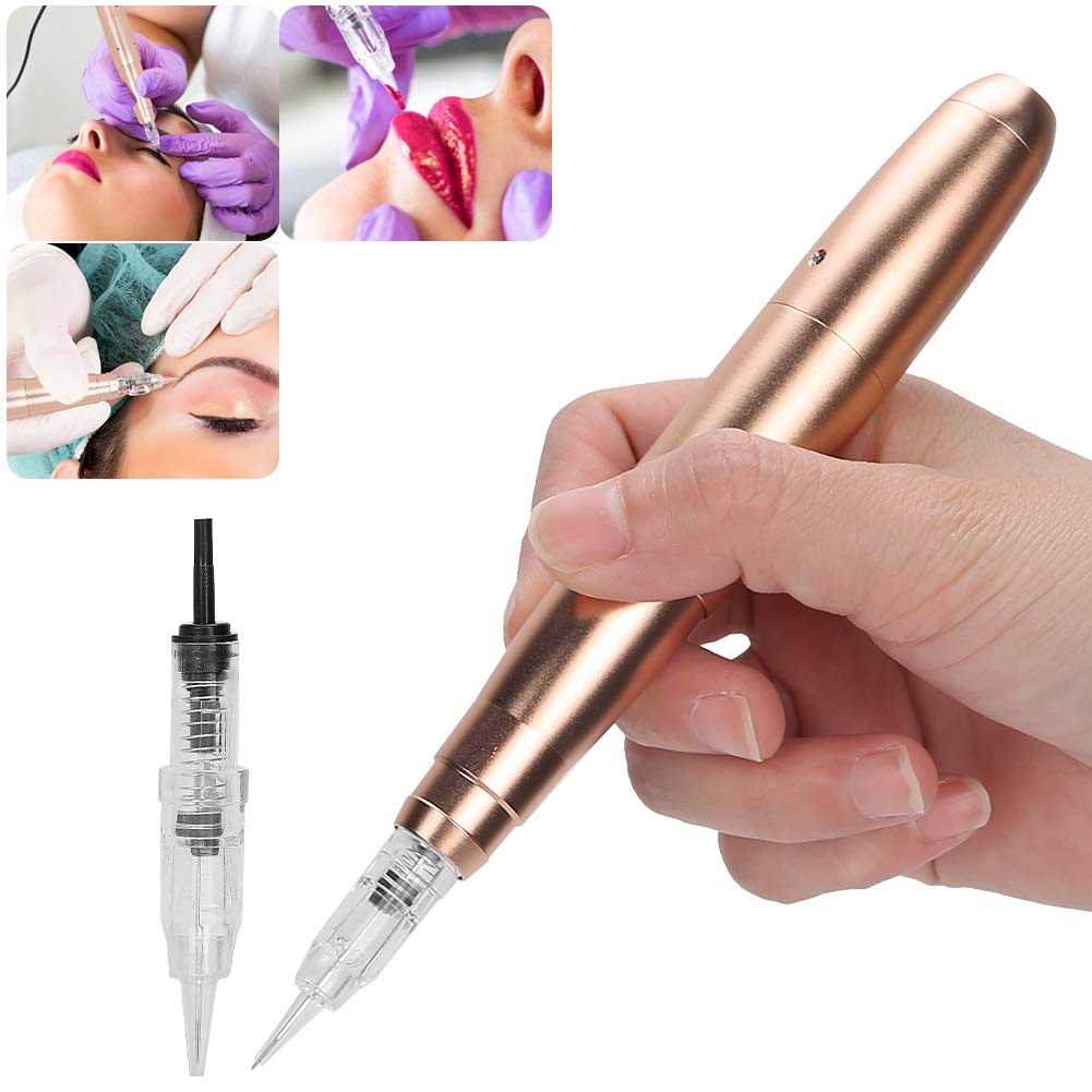MultiFunctional Low Noise Microblading Machine, 12000RPM SemiPermanent Makeup Tattoo Pen, with Elect