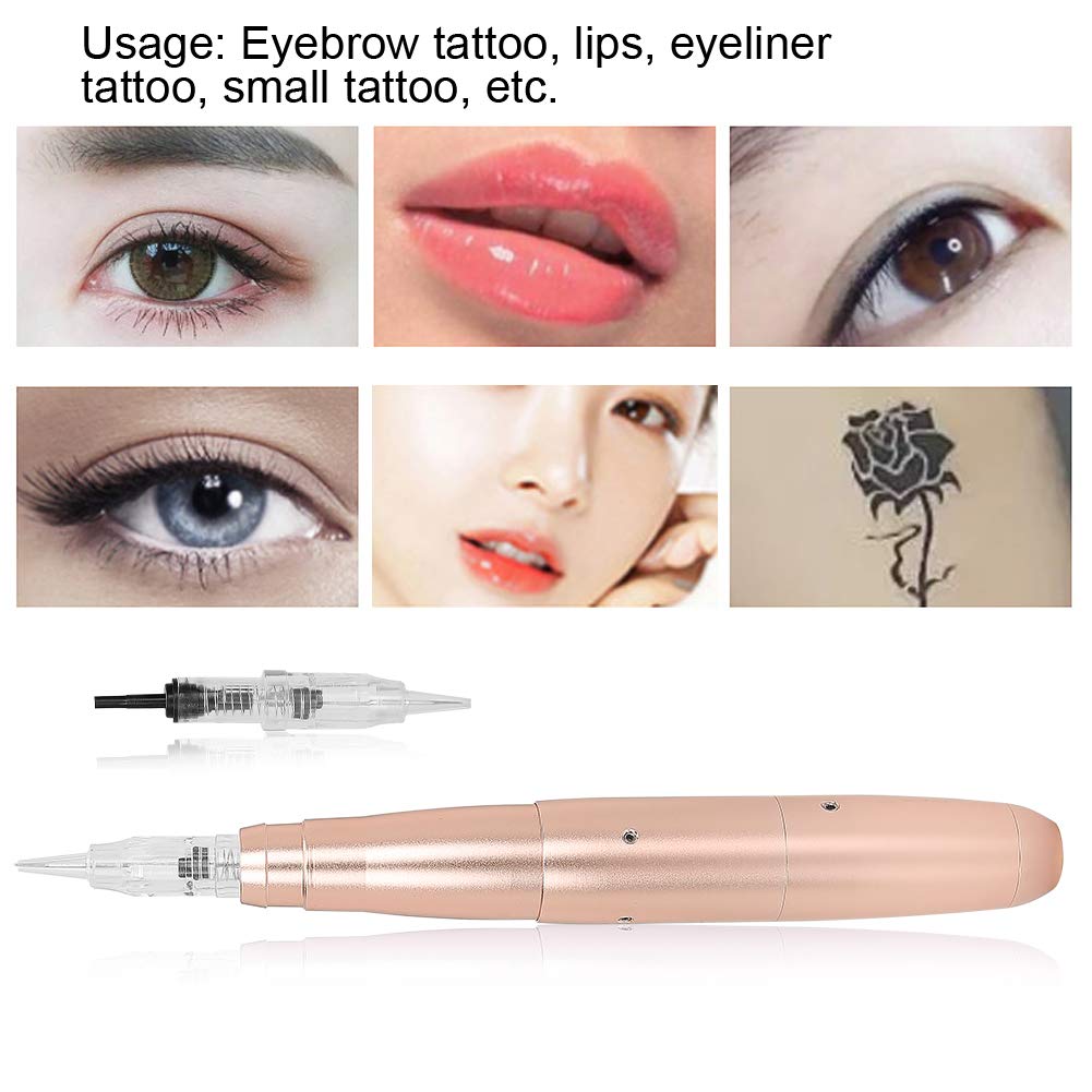 MultiFunctional Low Noise Microblading Machine, 12000RPM SemiPermanent Makeup Tattoo Pen, with Elect