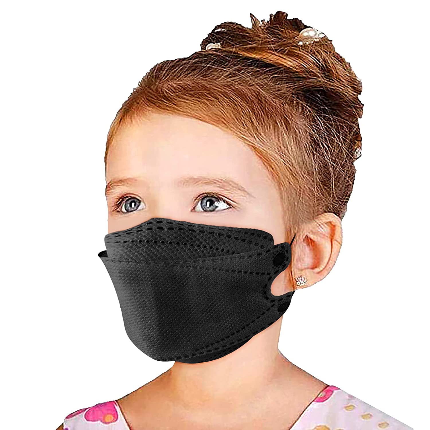 100Pcs Kids KF94 Face_Masks 4-Ply Filtеr Face Protection 3D Face Covering with Designs High Filtrat