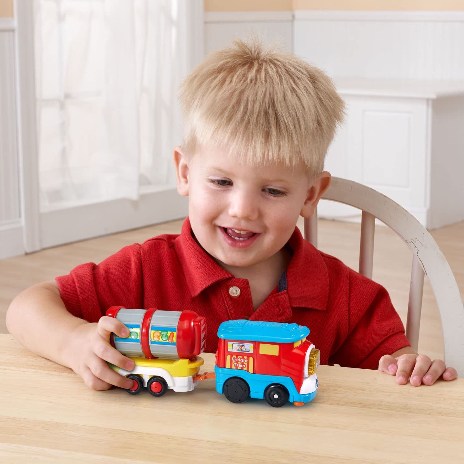 VTech Go! Go! Smart Wheels Freight Train with Tanker Car
