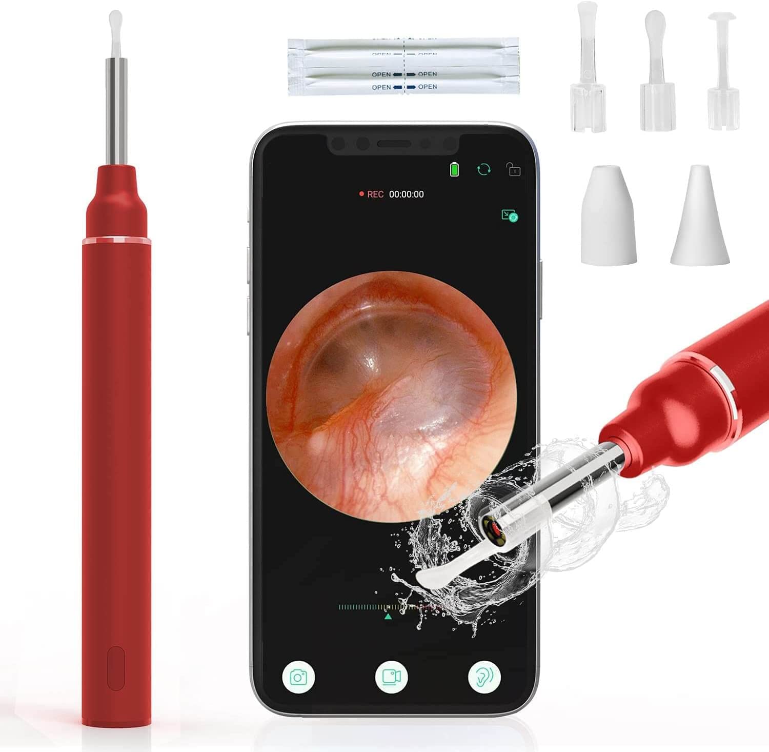BQQCSTY Ear Wax Removal kit 1080P FHD Wireless Ear Otoscope, Ear