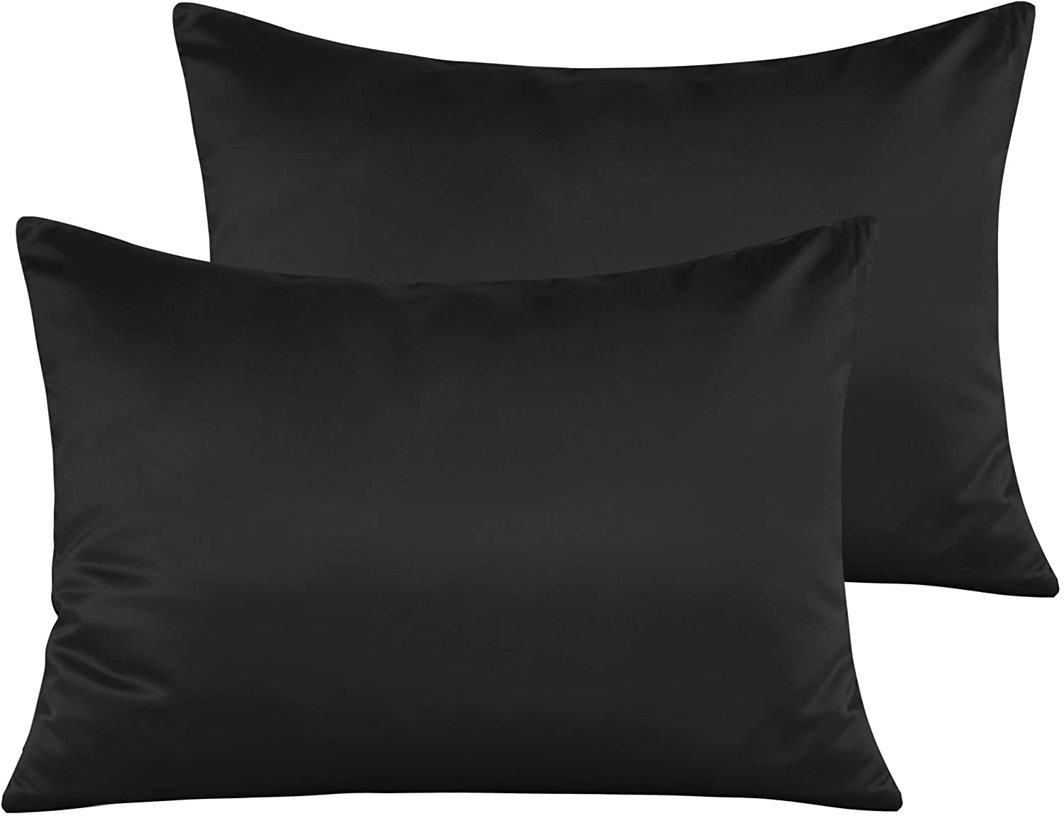 NTBAY 2 Pack Satin Zippered Toddler Pillowcases, Super Soft Luxury and Silky Baby Travel Pillow Cove