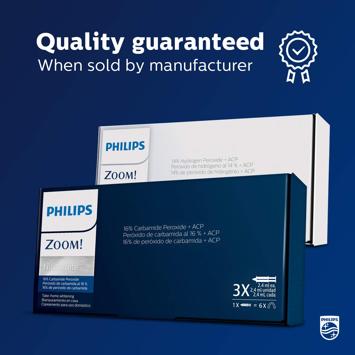 Philips Zoom DIS585/11 Take Home Patient Care Kit NiteWhite 16% CP (3 syr)