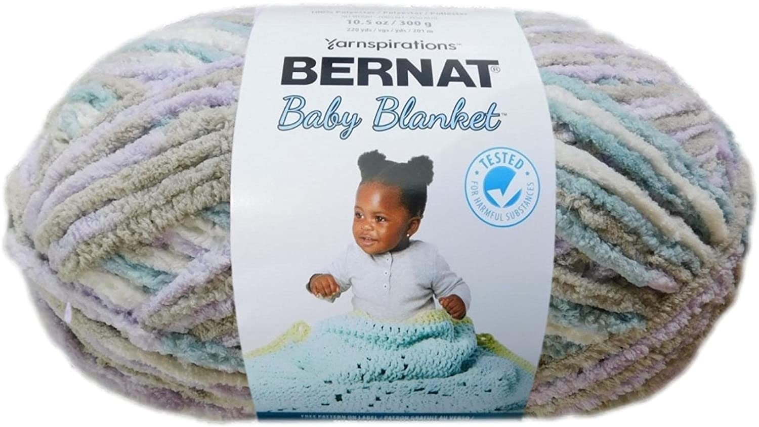 Bernat Baby Blanket Big Ball, Cloud Nine…