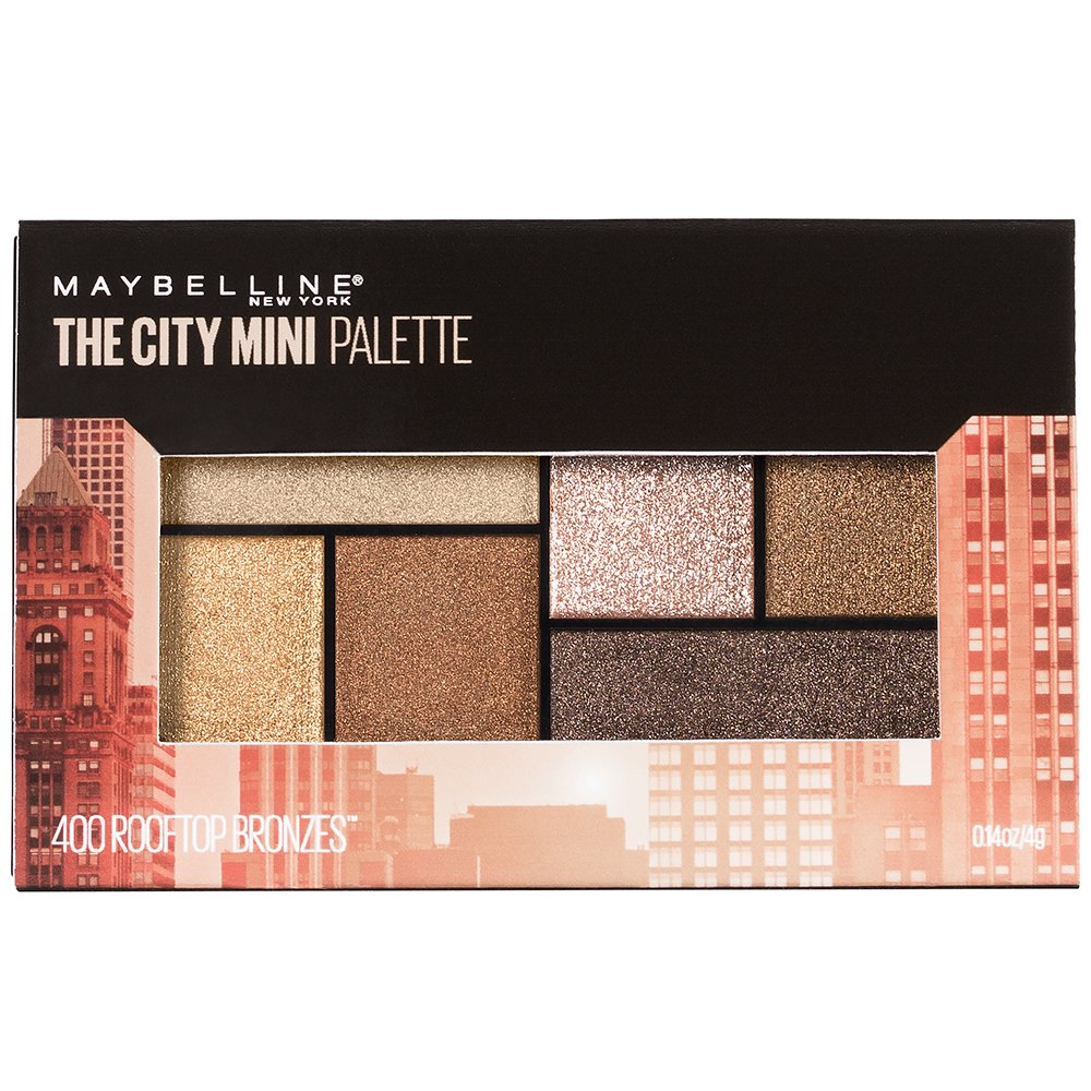 Maybelline New York Makeup The City Mini Eyeshadow Palette, Rooftop Bronzes Neutral Eyeshadow, 0.14