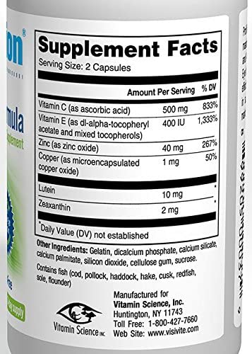 ProVision AREDS 2 Eye Vitamins for Macular Degeneration - Enhance Vision Supplements - Lutein Zeaxan