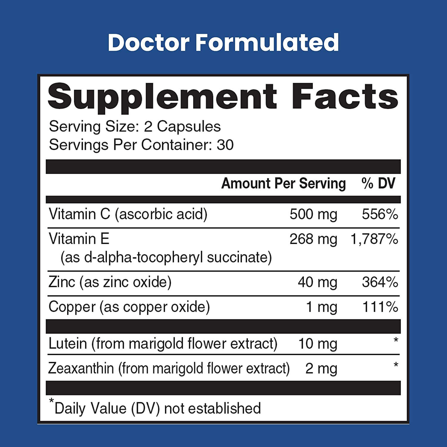ProVision AREDS 2 Eye Vitamins for Macular Degeneration - Enhance Vision Supplements - Lutein Zeaxan