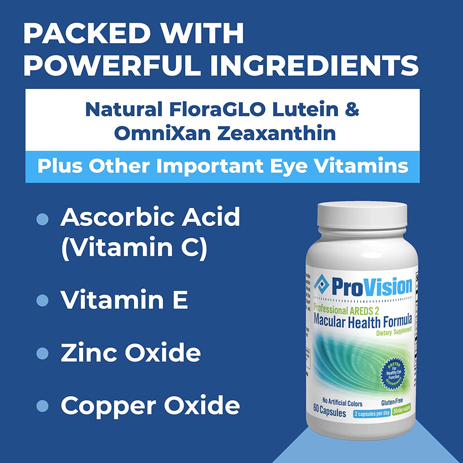 ProVision AREDS 2 Eye Vitamins for Macular Degeneration - Enhance Vision Supplements - Lutein Zeaxan