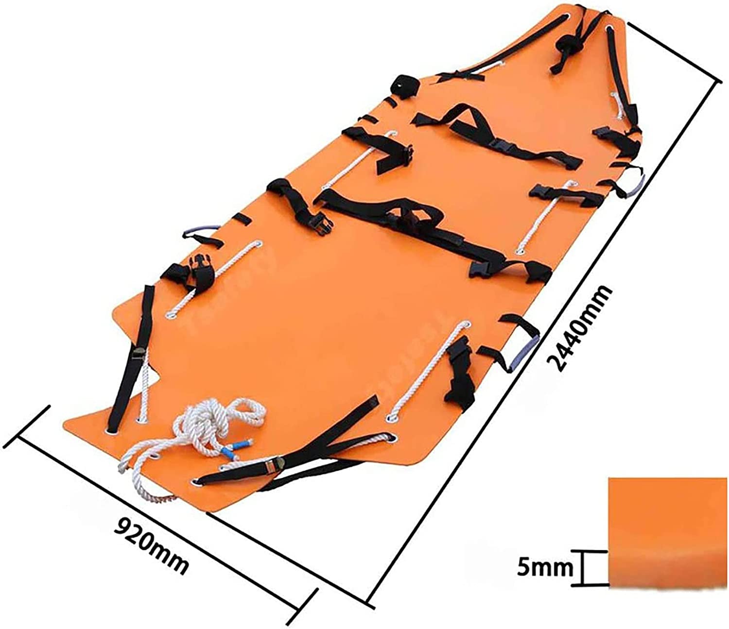 PRWERIF Portable Stretcher First Aid,Multifunctional Roll Type Soft Stretcher Rescue Transport Stret