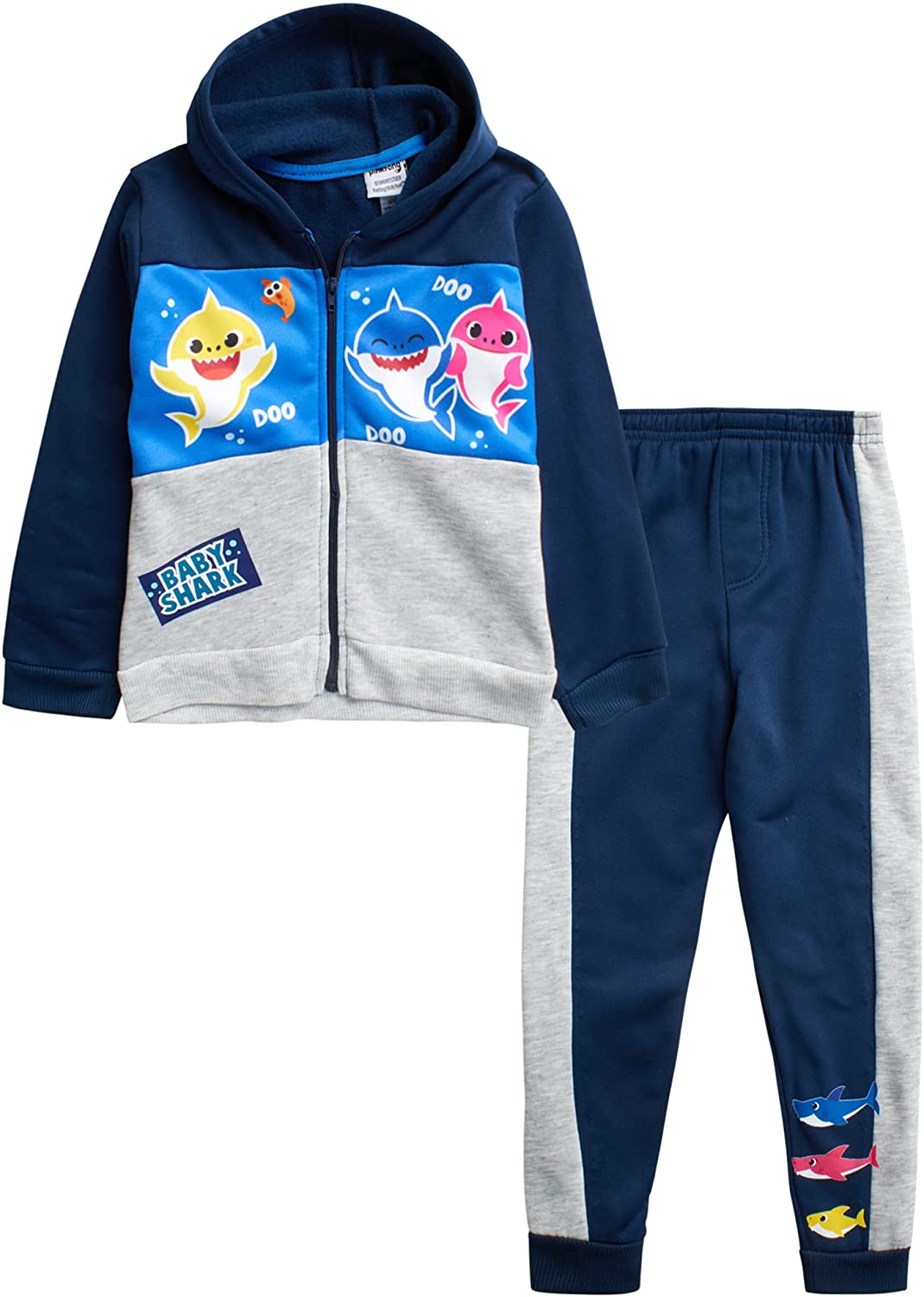 Nickelodeon Baby Boys\xe2\x80\x99 Playwear Fleece Sweatsuit Set \xe2\x80\x93 Baby Shark and Paw Patr