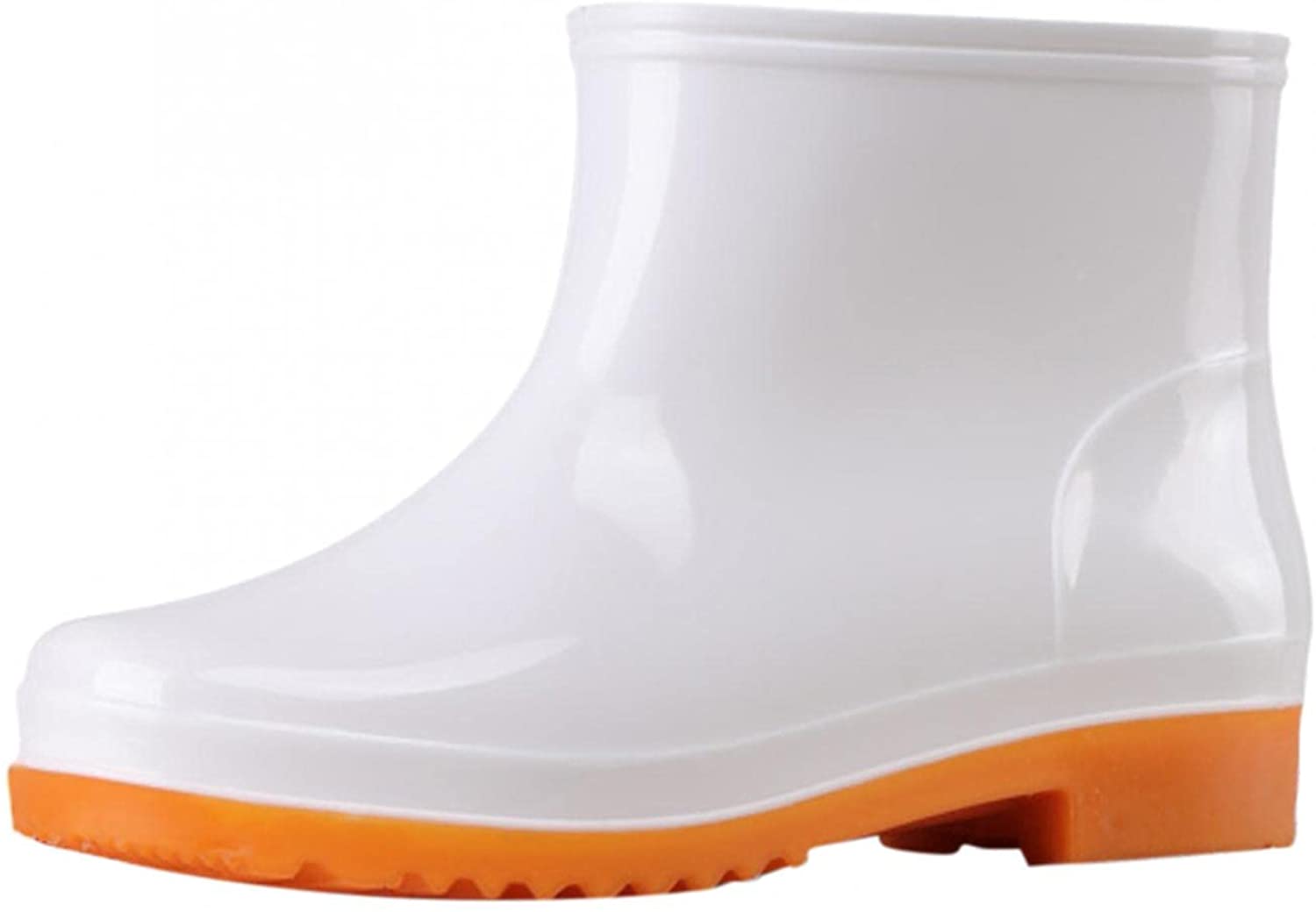 Aunimeifly Short rain Boots for Women and Waterproof Garden Shoes Stylish Light Ankle Rain Shoes and