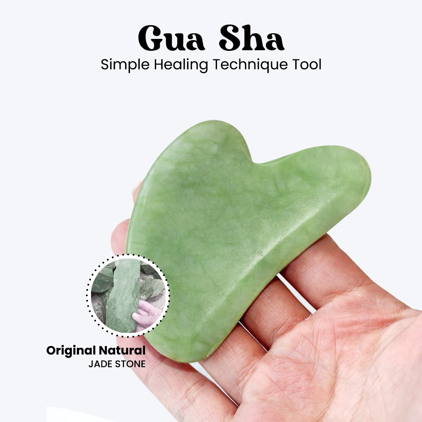 ROSELYNBOUTIQUE Gua Sha Facial Tools - Facial Skin Care Products Natural Massager for Skincare Face 