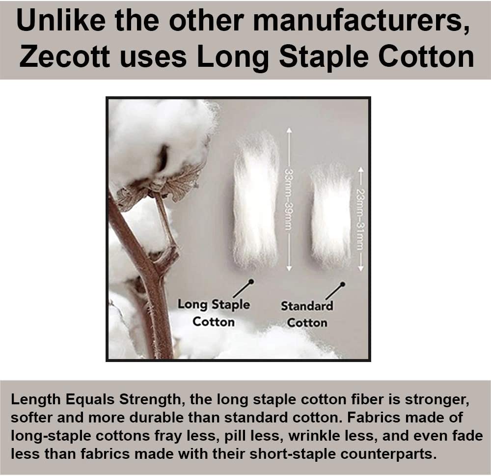 100% Cotton Sheet Set King-Bright White Sheet Sets King Size-300 Thread Count Sheets King-Long Stapl