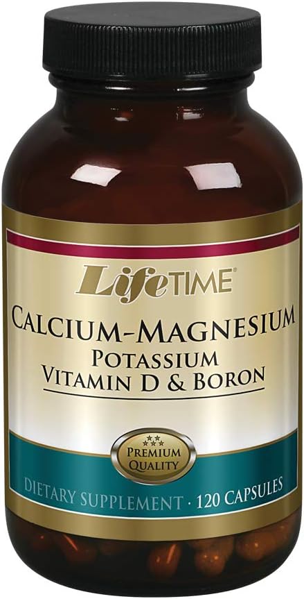 Lifetime Calcium Magnesium Potassium, Vitamin D & Boron | Support Bone & Muscle Health | Easy Absorp