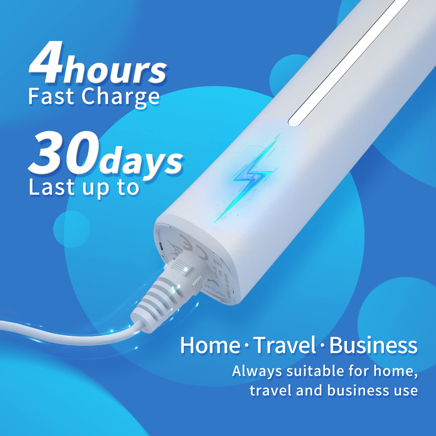 Seago Sonic Electric Toothbrush for Adults and Kids, 10 Dupont Brush Heads Travel Case Included and