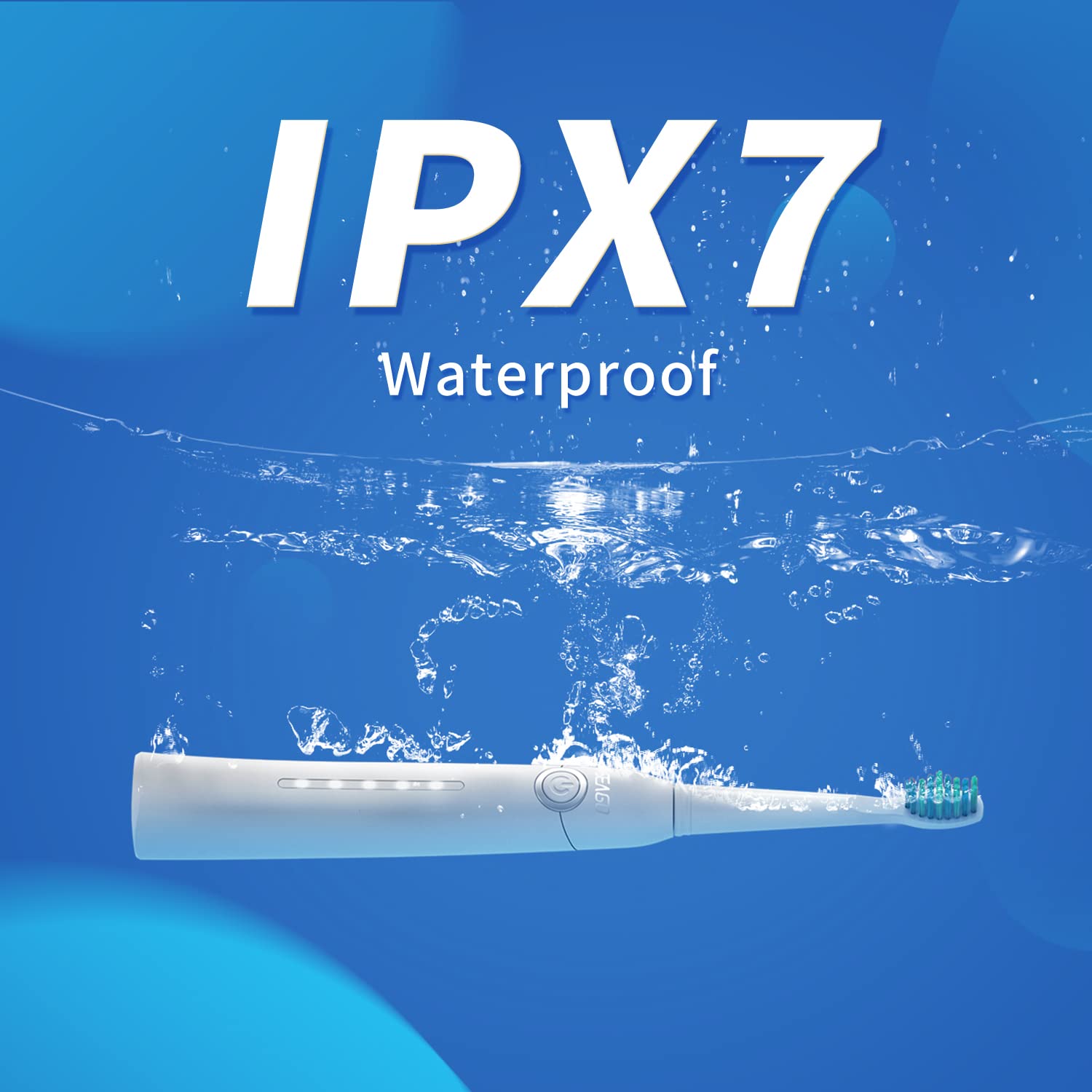 Seago Sonic Electric Toothbrush for Adults and Kids, 10 Dupont Brush Heads Travel Case Included and