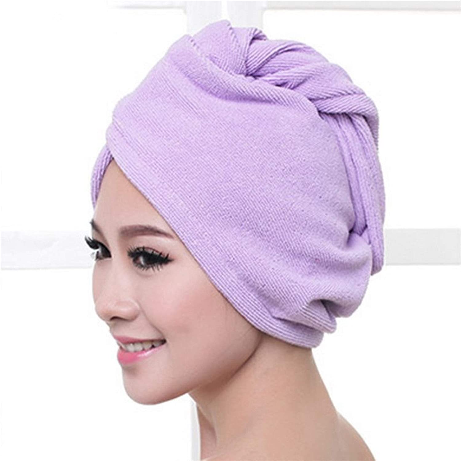 whbage Dry Hair Towel Strong Absorption Hair Drying Towel Solid Mutifuction Magic Quick Dry Hat Colo
