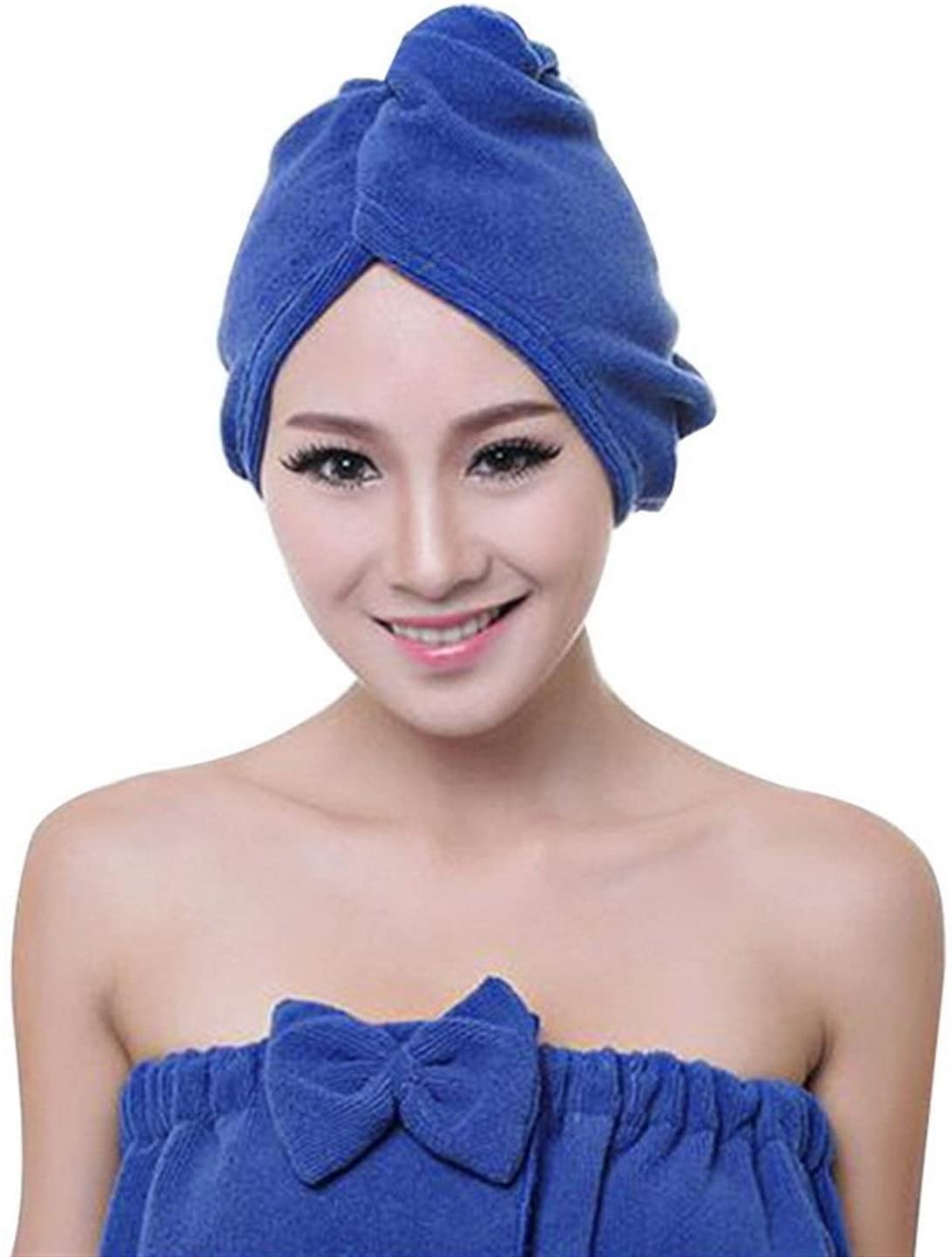 whbage Dry Hair Towel Strong Absorption Hair Drying Towel Solid Mutifuction Magic Quick Dry Hat Colo