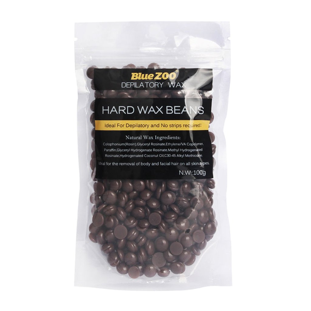 Baosity 200g Hot Wax Beans No Strip Film Hard Pellet Waxing Face Bikini Hair Removal