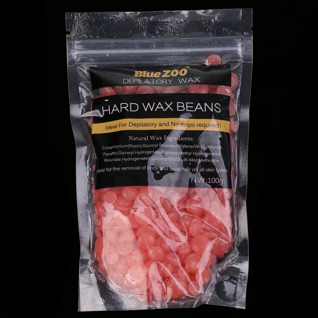 Baosity 200g Hot Wax Beans No Strip Film Hard Pellet Waxing Face Bikini Hair Removal