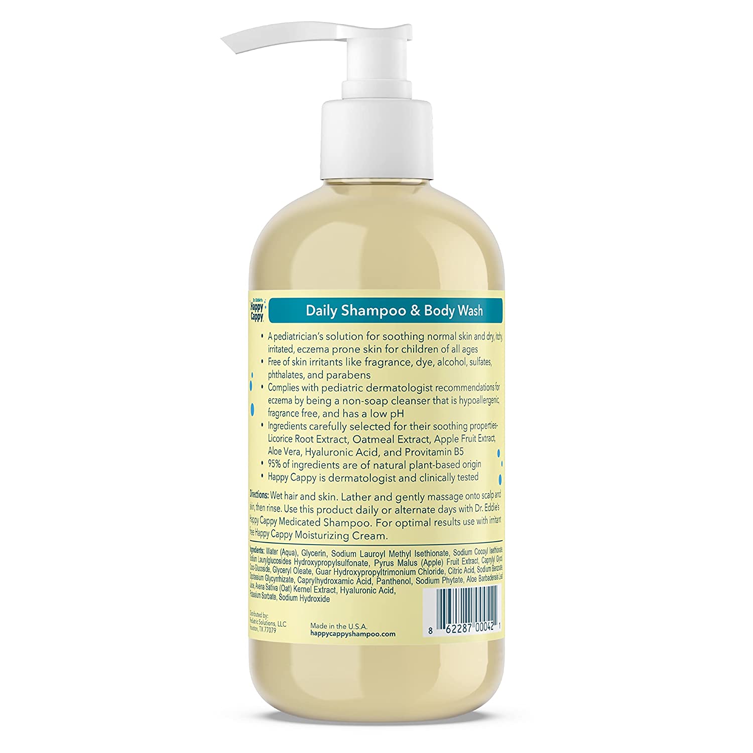 Happy Cappy Shampoo Bundle Manage Cradle Cap, Seborrheic Dermatitis, Dandruff, and Dry, Itchy