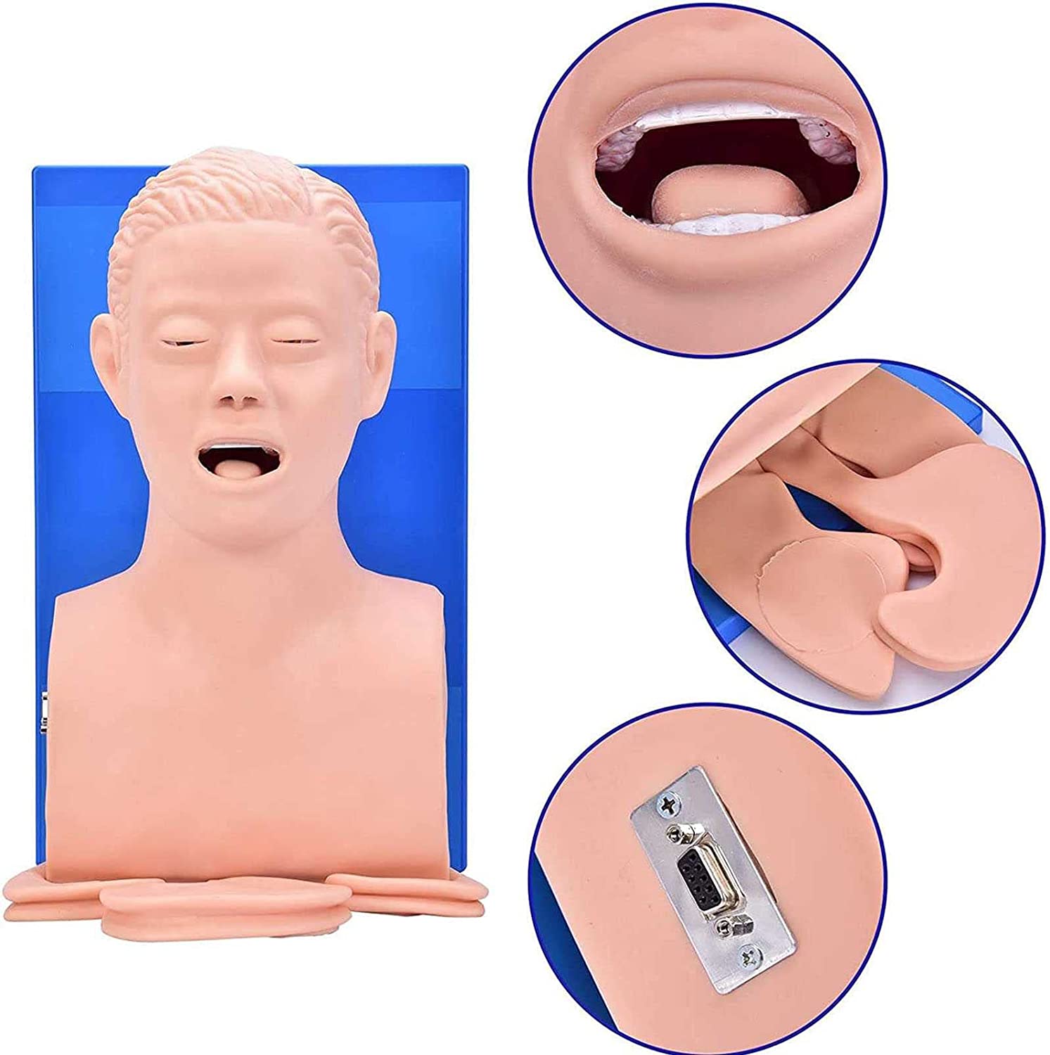YmnFI Electronic Adult Tracheal Intubation Training Model Manikin Oral Nasal Intubation Tracheal Int