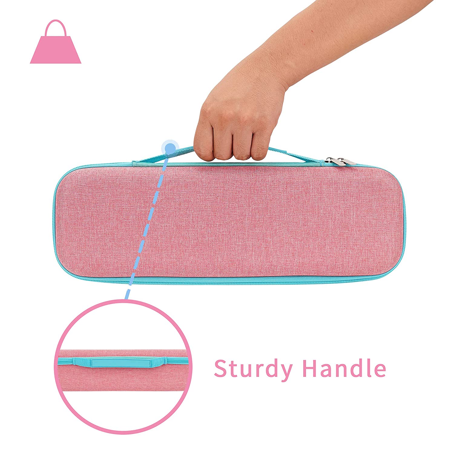 TPCY Hard Travel Case for Revlon One-Step Hair Dryer & Volumizer& Styler (Pink)