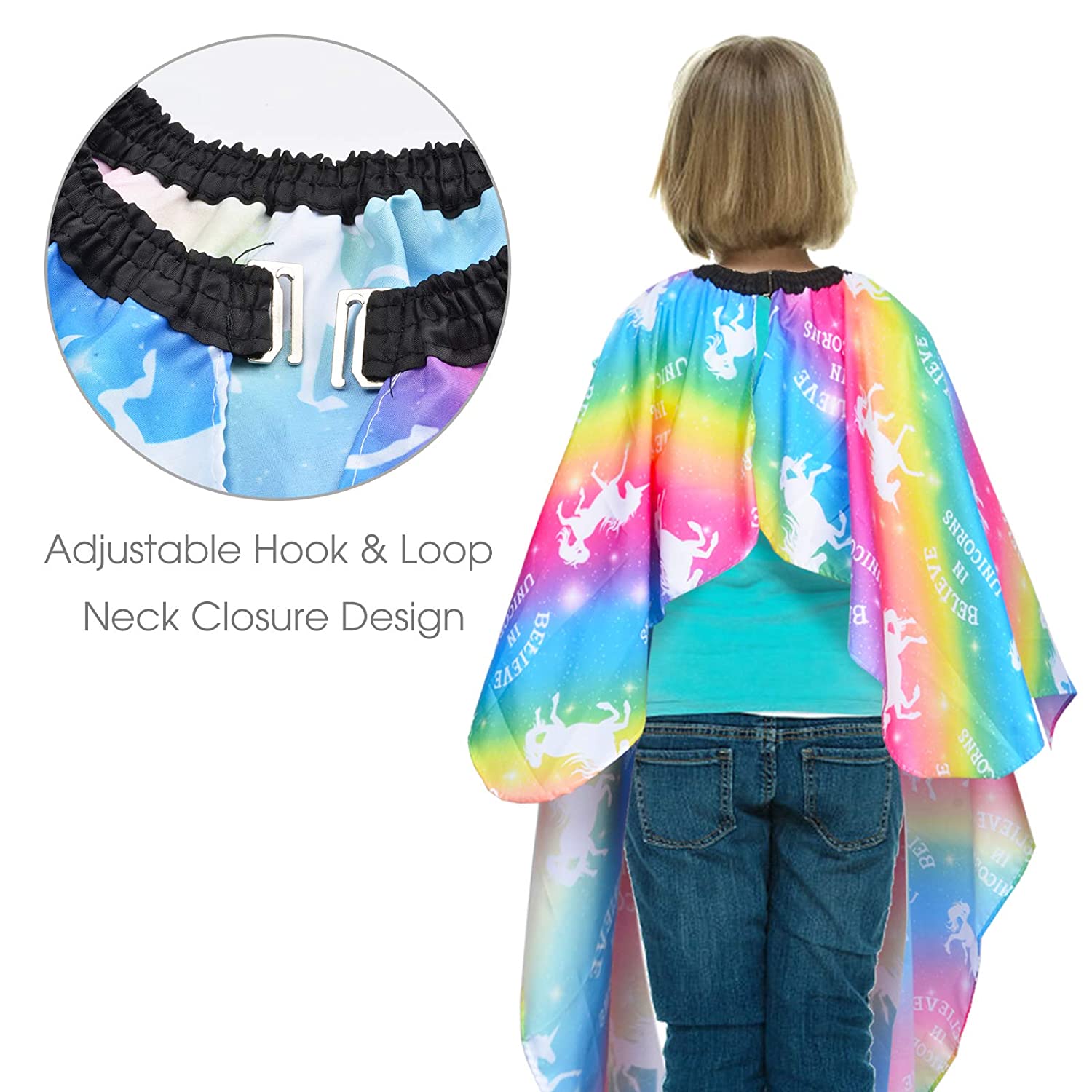 Kids Haircut Cape, Dinosaur Waterproof Hair Cutting Cape Boys Barber Haircut Apron for Kids