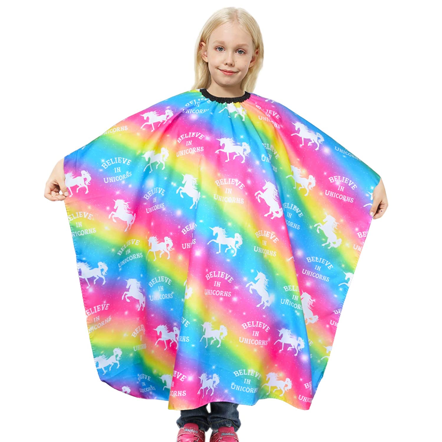 Kids Haircut Cape, Dinosaur Waterproof Hair Cutting Cape Boys Barber Haircut Apron for Kids