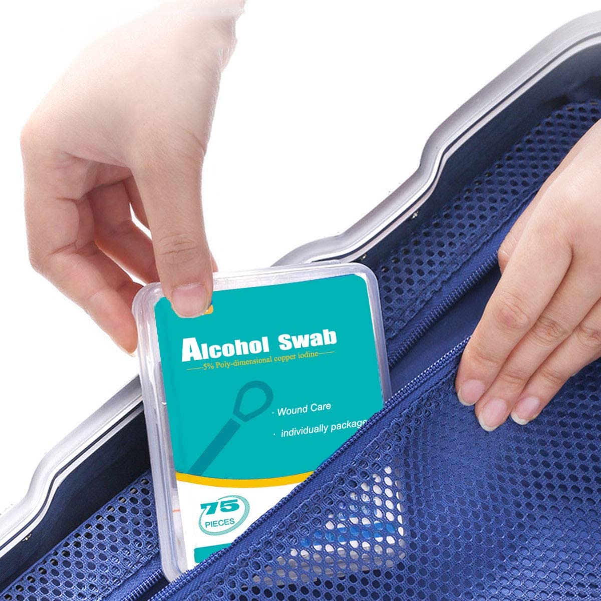 150 - Rubbing Alcohol Q Tips Swabs Cotton Swabsticks Individually Wrapped for Wound Care Trave Newbo