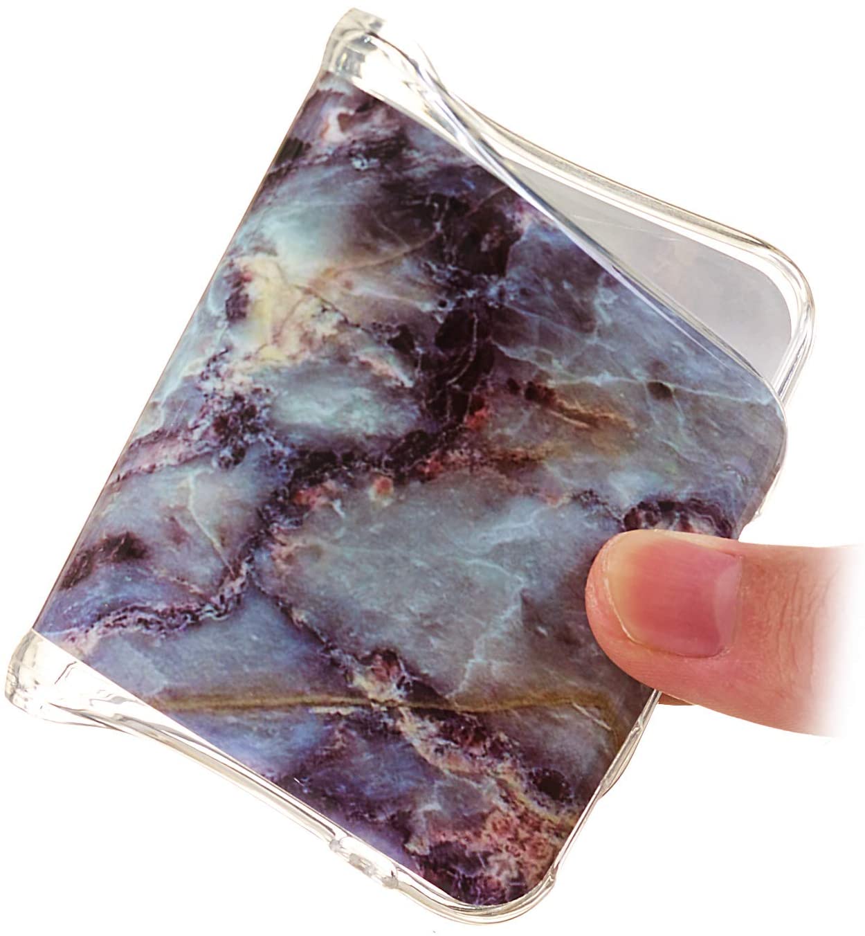 Amocase Marble Case with 2 in 1 Stylus for Samsung Galaxy S10E,Glossy Soft Rubber Silicone TPU Shock