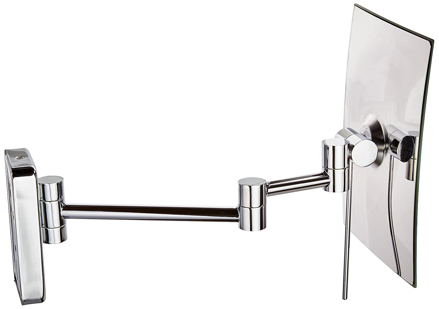 Jerdon JRT695C 6.5-Inch by 8.75-Inch Wall Mount Rectangular Makeup Mirror, Chrome Finish