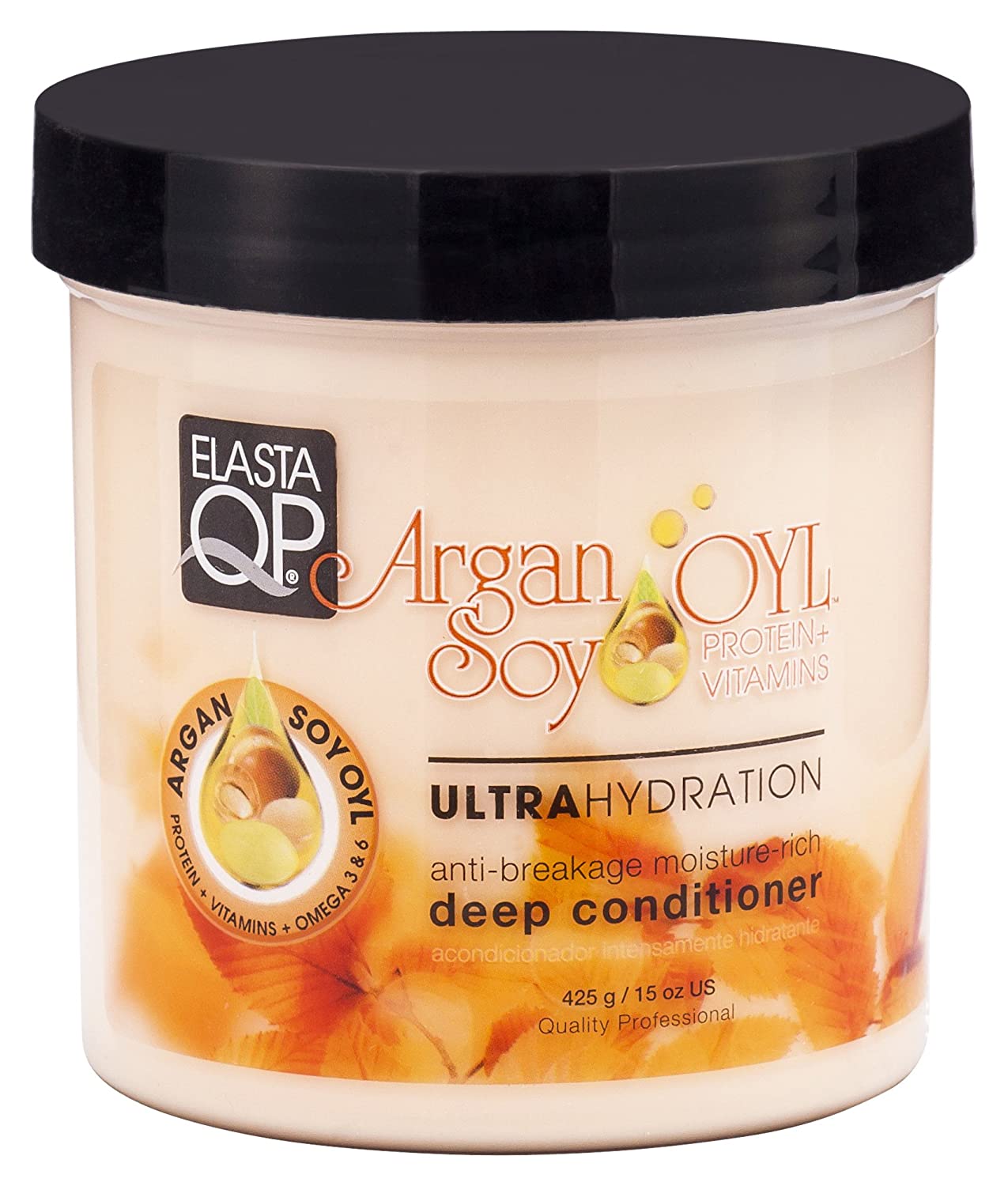 Elasta Qp Argan Oil Soy Ultra Hydration Deep Conditioner 15 Oz