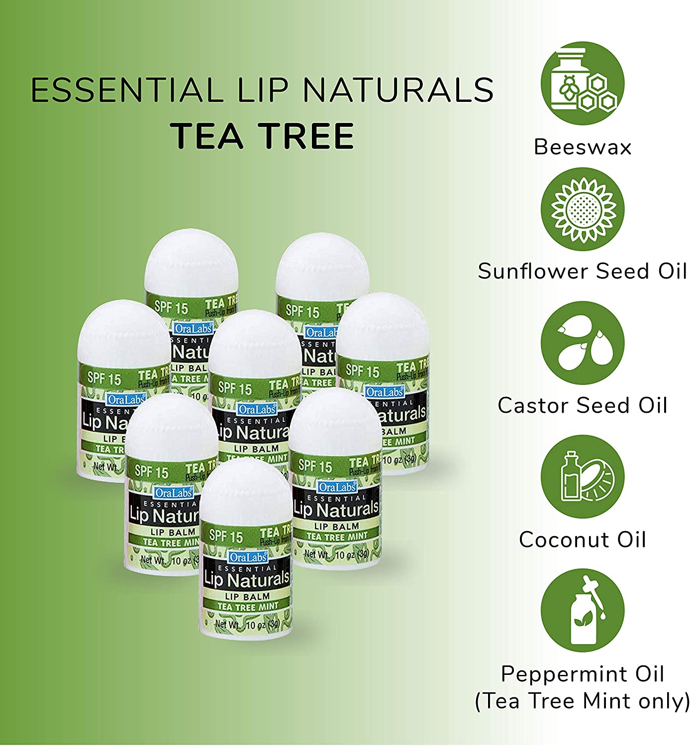 Essential Lip Naturals | Mini Lip Balm - 12 Count [SPF-15] (Assortment)
