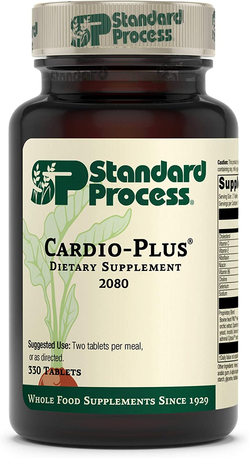 Standard Process Cardio-Plus - Supports Heart Health and Blood Flow with Antioxidant Activity from V