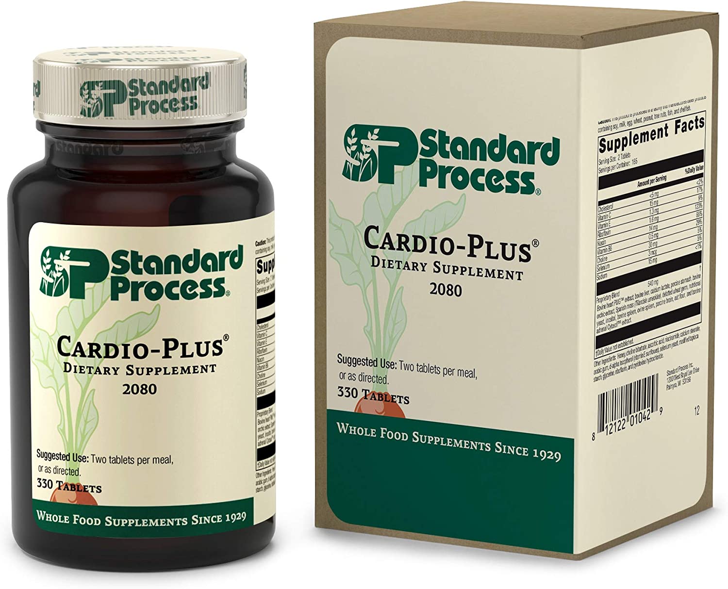 Standard Process Cardio-Plus - Supports Heart Health and Blood Flow with Antioxidant Activity from V