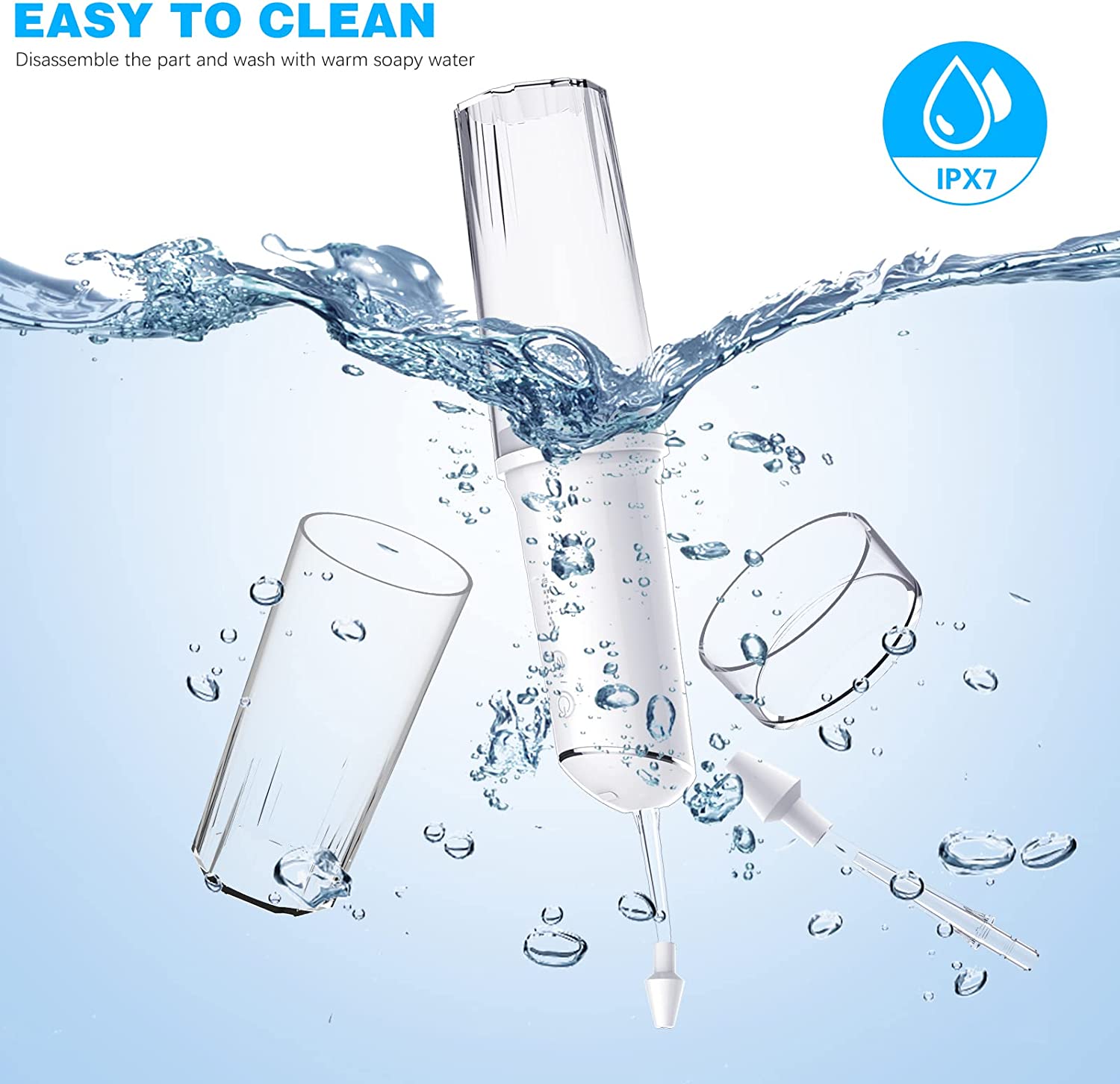 Nasal Sinus Irrigation System, Nose Wash Cleaner 4 Pressure Rinse Nasal Irrigation for Adult & Kid w