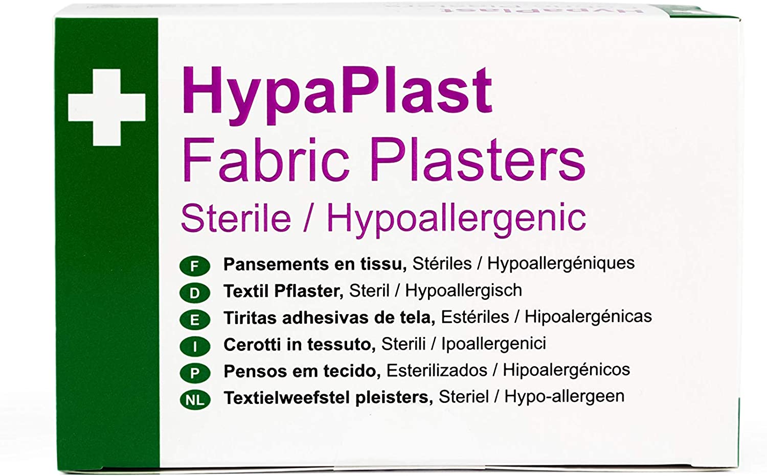 Safety First Aid Group HypaPlast Fabric Plasters, Assorted (100) Sterile Hypoallergenic